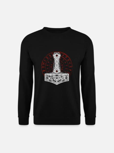 Marteau Viking Mjolnir - Sweat-shirt Unisexe - noir