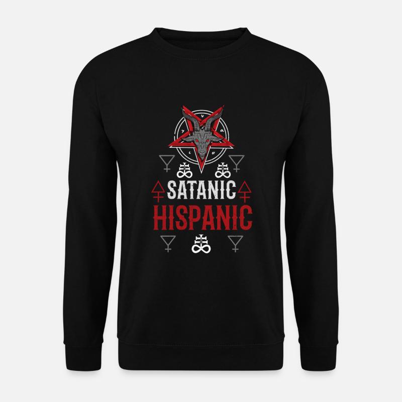 Satanic Hispanic Baphomet Occult - Unisex Pullover - Schwarz