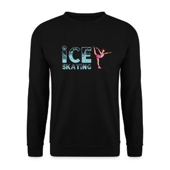 Eiskunstlauf Figure Skating - Unisex Pullover - Schwarz - Vorne - Alina (178cm) & Michal (187cm)