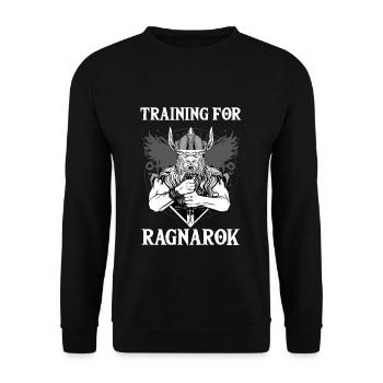 Formation pour Ragnarok I Valhalla Viking - Sweat-shirt Unisexe - noir - Devant - Alina (178cm) & Michal (187cm)