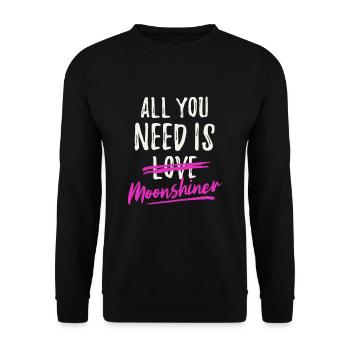 front 84371607426084591 - Unisex Sweatshirt - black - Front - Alina (178cm) & Michal (187cm)