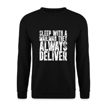 front 36771608379949723 - Unisex Sweatshirt - black - Front - Alina (178cm) & Michal (187cm)