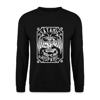 front 43171603190464907 - Unisex Pullover - Schwarz - Vorne - Alina (178cm) & Michal (187cm)