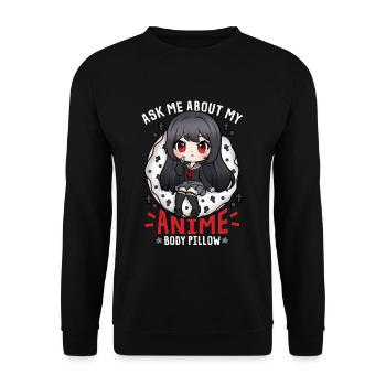 72631664893260422 avant - Sweat-shirt Unisexe - noir - Devant - Alina (178cm) & Michal (187cm)