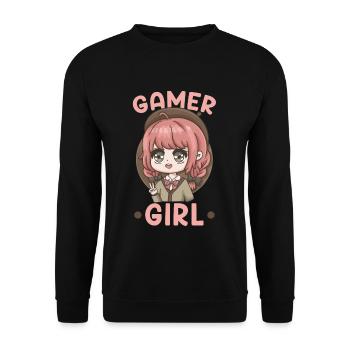 46201669382748996 avant - Sweat-shirt Unisexe - noir - Devant - Alina (178cm) & Michal (187cm)