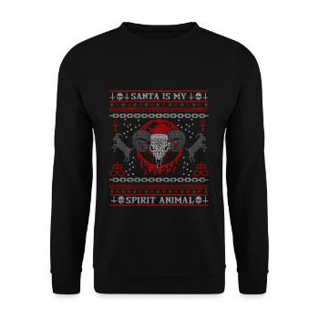 I Baphomet Death Metal - Unisex Sweatshirt - black - Front - Alina (178cm) & Michal (187cm)