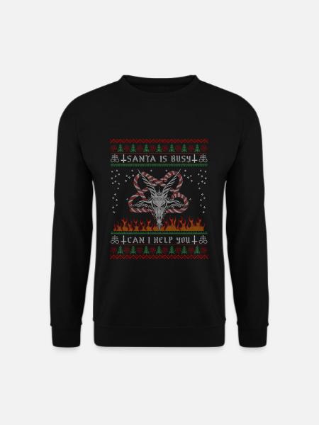 I Satanic Devil Pentagramm - Unisex Pullover - Schwarz