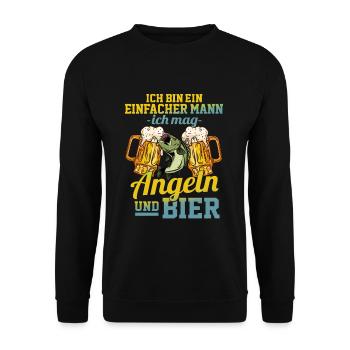 front 46841602773169572 - Unisex Pullover - Schwarz - Vorne - Alina (178cm) & Michal (187cm)
