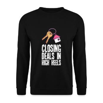 92671607972384608 avant - Sweat-shirt Unisexe - noir - Devant - Alina (178cm) & Michal (187cm)