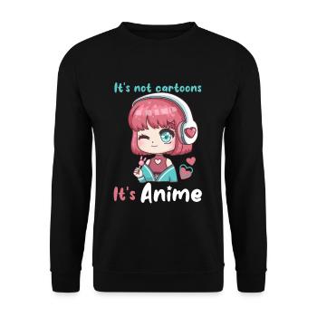 55541669380624458 avant - Sweat-shirt Unisexe - noir - Devant - Alina (178cm) & Michal (187cm)