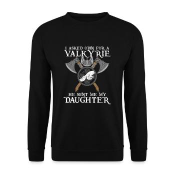 front 45741662293022357 - Unisex Pullover - Schwarz - Vorne - Alina (178cm) & Michal (187cm)