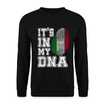 DNA Italie - Sweat-shirt Unisexe - noir - Devant - Alina (178cm) & Michal (187cm)