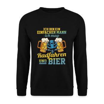 front 89811602773453533 - Unisex Pullover - Schwarz - Vorne - Alina (178cm) & Michal (187cm)