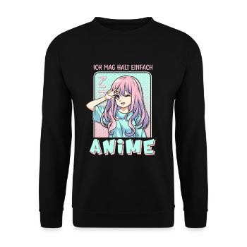 front 27691647202220029 - Unisex Pullover - Schwarz - Vorne - Alina (178cm) & Michal (187cm)