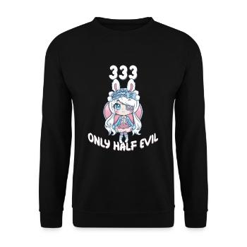 front 26381654710622632 - Unisex Pullover - Schwarz - Vorne - Alina (178cm) & Michal (187cm)