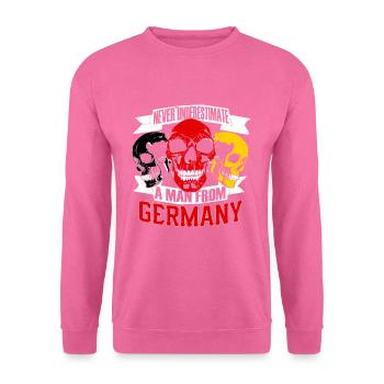 Ne sous-estimez jamais l’Allemagne - Sweat-shirt Unisexe - rose - Devant