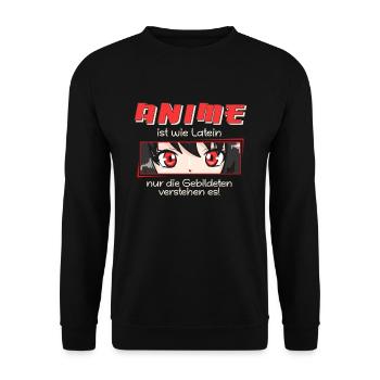 front 37101645460689350 - Unisex Pullover - Schwarz - Vorne - Alina (178cm) & Michal (187cm)