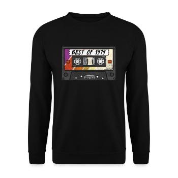 Best Of 1979 Vintage Retro Cassette Cadeau d’anniversaire - Sweat-shirt Unisexe - noir - Devant - Alina (178cm) & Michal (187cm)