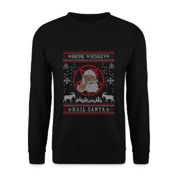 I Pentagramme du diable satanique - Sweat-shirt Unisexe - noir - Devant - Alina (178cm) & Michal (187cm)