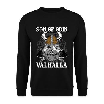 Fils d’Odin Valhalla I Mythologie Viking - Sweat-shirt Unisexe - noir - Devant - Alina (178cm) & Michal (187cm)