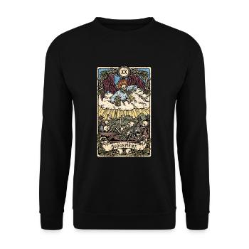 Jugement I Goth Tarot carte je diseuse de bonne aventure - Sweat-shirt Unisexe - noir - Devant - Alina (178cm) & Michal (187cm)