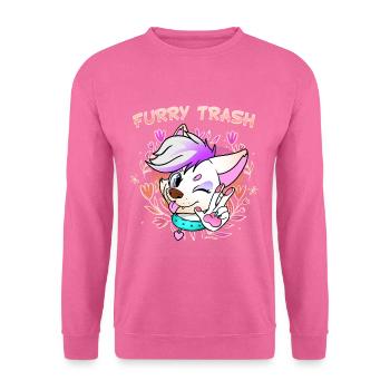 Furry Trash I Furries Convention I Anime Cosplay - Unisex Pullover - Pink - Vorne