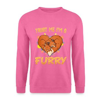 Trust me I'm a Furry I Furries Cosplay Fandom - Unisex Pullover - Pink - Vorne