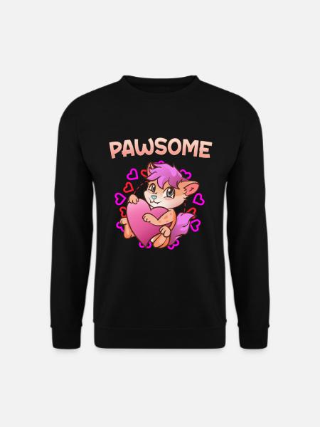 Pawsome I Furry Fandom Cospaly - Unisex Sweatshirt - black