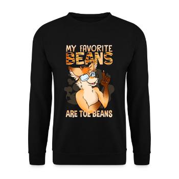 My favorite beans are toe beans I Furry Fandom - Unisex Sweatshirt - black - Front - Alina (178cm) & Michal (187cm)