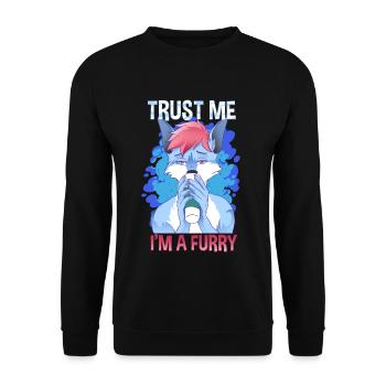 Croyez-moi, je suis un furry I Furries Cosplay Fandom - Sweat-shirt Unisexe - noir - Devant - Alina (178cm) & Michal (187cm)
