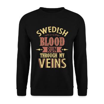 Swedish - Unisex Sweatshirt - black - Front - Alina (178cm) & Michal (187cm)