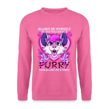 Sii sempre te stesso a meno che tu non possa essere un Furry - Felpa unisex - rosa - Fronte