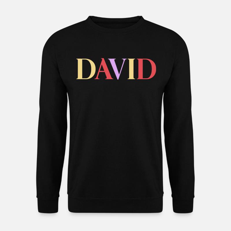 Name Spanish Man David - Unisex Sweatshirt - black