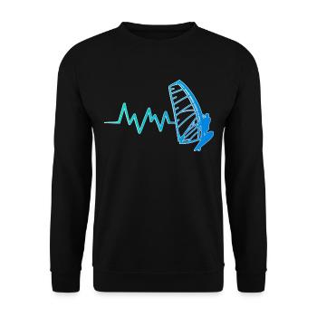 Kitesailing - Unisex Sweatshirt - black - Front - Alina (178cm) & Michal (187cm)