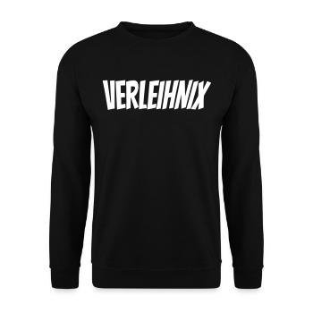Verleihnix - Unisex Pullover - Schwarz - Vorne - Alina (178cm) & Michal (187cm)