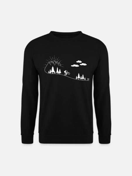 Fahrrad Mountainbike Mountain Bike MTB Kinder - Unisex Pullover - Schwarz