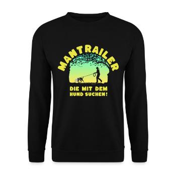 Mantrailer - à la recherche avec le chien Mme Stafford - Sweat-shirt Unisexe - noir - Devant - Alina (178cm) & Michal (187cm)