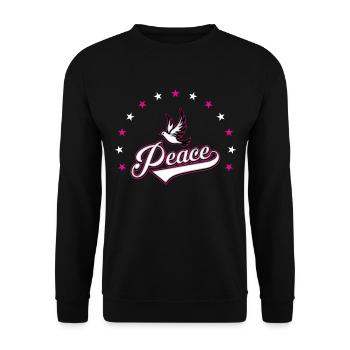 Paix - Sweat-shirt Unisexe - noir - Devant - Alina (178cm) & Michal (187cm)