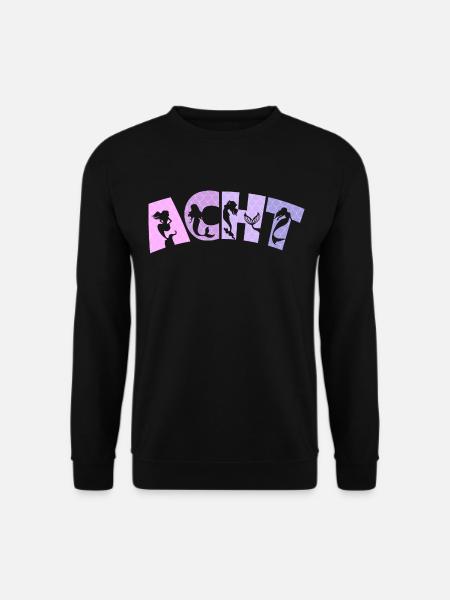 8. Geburtstag Mädchen 8 Jahre alt Meerjungfrau - Unisex Pullover - Schwarz