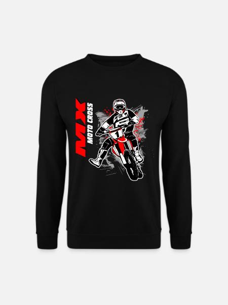 Moto Cross - Motocross - Supercross - Unisex Pullover - Schwarz