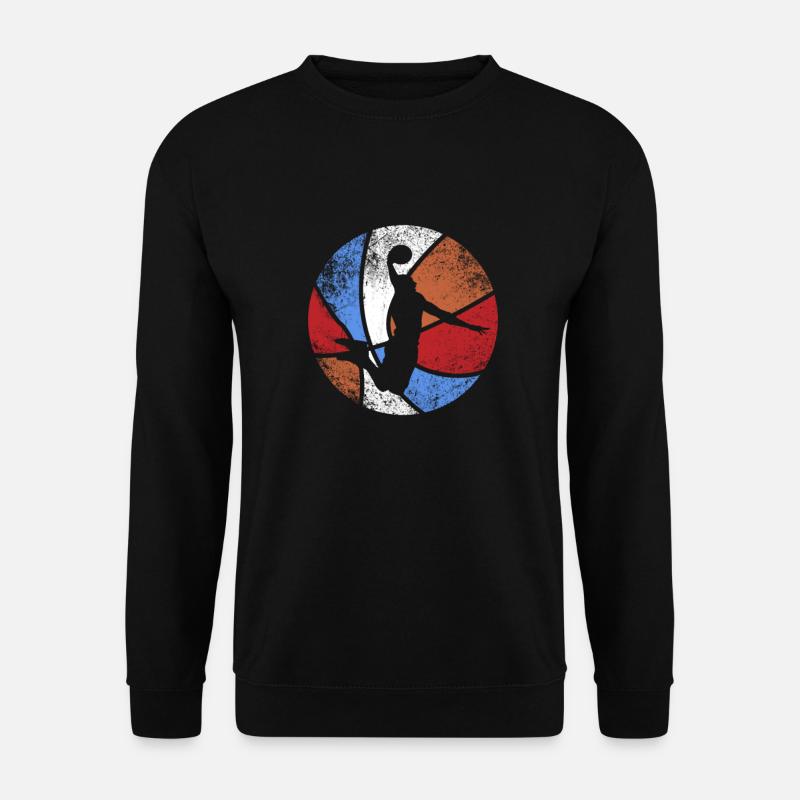 Basket rétro vintage slamdunk - Sweat-shirt Unisexe - noir