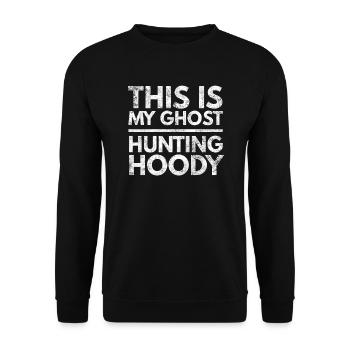 Cadeau à capuche de chasse aux fantômes d'Halloween - Sweat-shirt Unisexe - noir - Devant - Alina (178cm) & Michal (187cm)