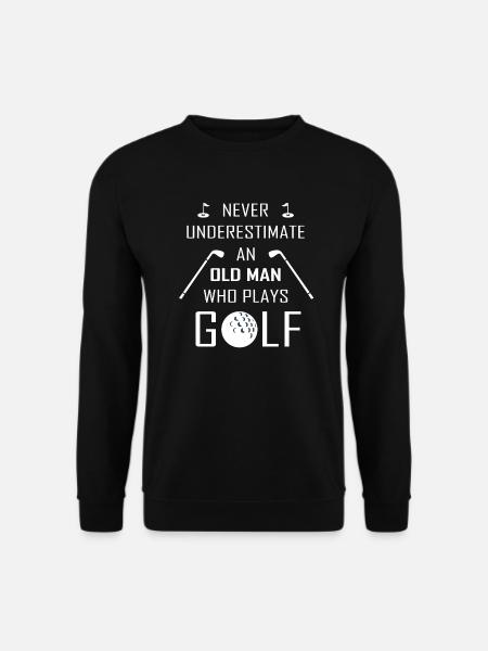 Golf alter mann - Unisex Pullover - Schwarz