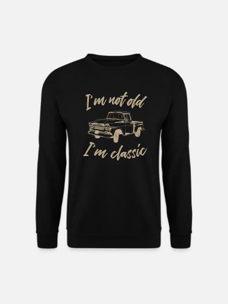 Ich bin nicht alt ich bin ein Klassiker Pick up - Unisex Pullover - Schwarz