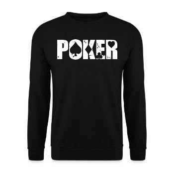 Poker - Sweat-shirt Unisexe - noir - Devant - Alina (178cm) & Michal (187cm)