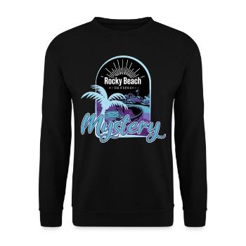 Die drei ??? Rocky Beach Mystery - Unisex Pullover - Schwarz - Vorne - Alina (178cm) & Michal (187cm)