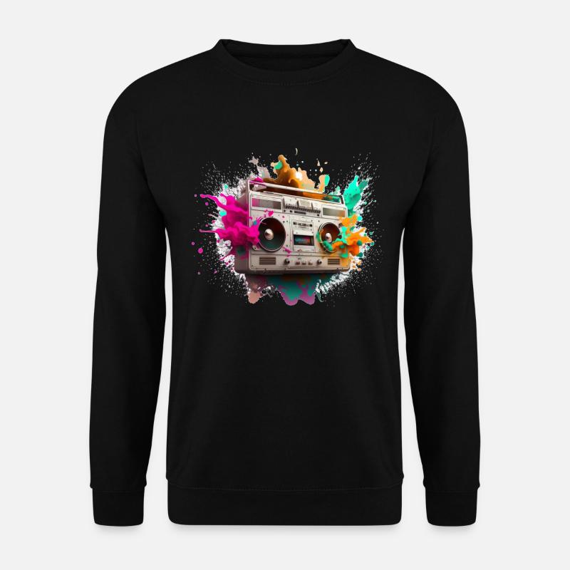 Stereo-Explosion - Unisex Pullover - Schwarz