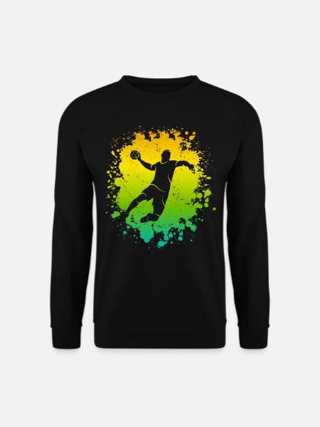 Handballer Handball Jungen Kinder Handballspieler - Unisex Pullover - Schwarz