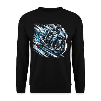 Speed Spectrum - Unisex Sweatshirt - black - Front - Alina (178cm) & Michal (187cm)