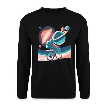 Galaktischer Kreislauf - Unisex Pullover - Schwarz - Vorne - Alina (178cm) & Michal (187cm)